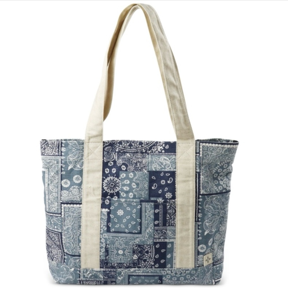 Sun + Stone Men’s Bandana Tote Bag Blue
